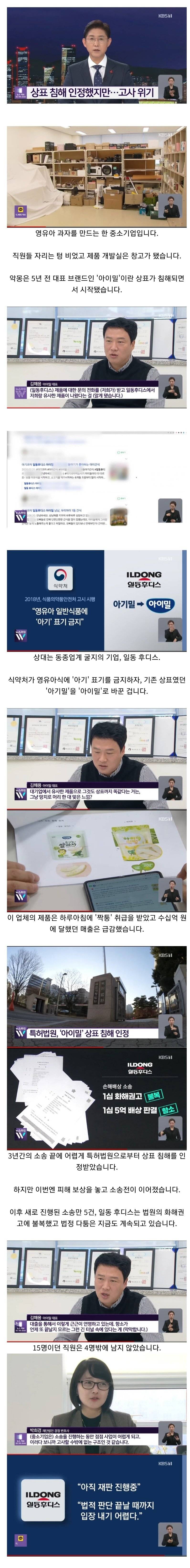 [이슈/유머]상표 침해 당한 중소기업