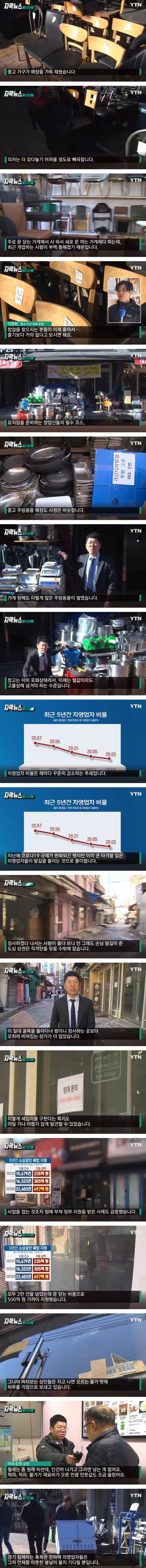 [이슈/유머]매일 곡소리 나는 자영업자